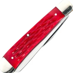 Cobratec Knives - Traditional two blades Trapper Bone Red