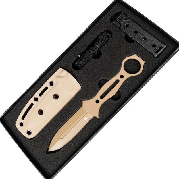 CobraTec - Ringed Claymore Fixed Blade Tan