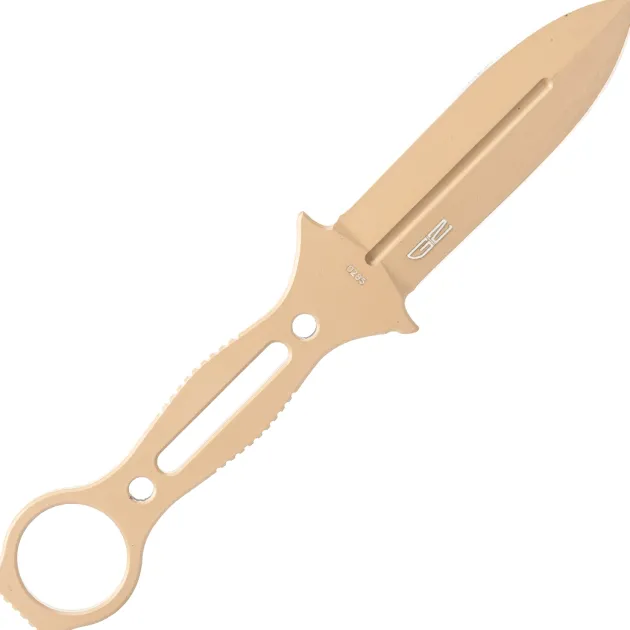 CobraTec - Ringed Claymore Fixed Blade Tan