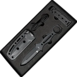 CobraTec - Ringed Claymore Fixed Blade Black