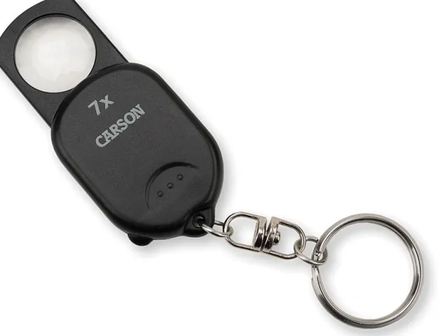 COGN70 - CARSON OPTICS Loupe 7x Porte-Clé Pop-Up