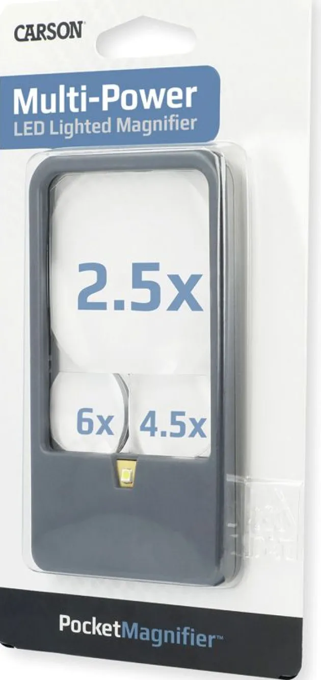 COPM33 - CARSON OPTICS Loupe de poche LED x2,5 - x6