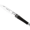 87409 - COUTEAU NONTRON 25 DOUBLE VIROLE 11,5CM EBENE/ ALU