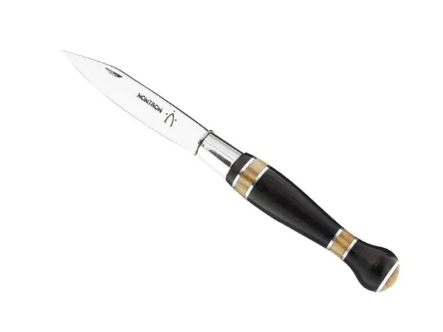 87404 - COUTEAU NONTRON 25 MANCHE BOULE 12CM EBENE OLIVIER
