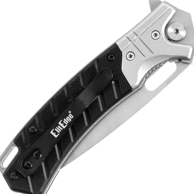 Couteau pliant ElitEdge Dark Black G10