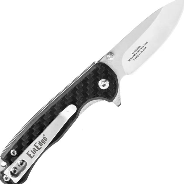 Couteau pliant ElitEdge plaquettes carbone