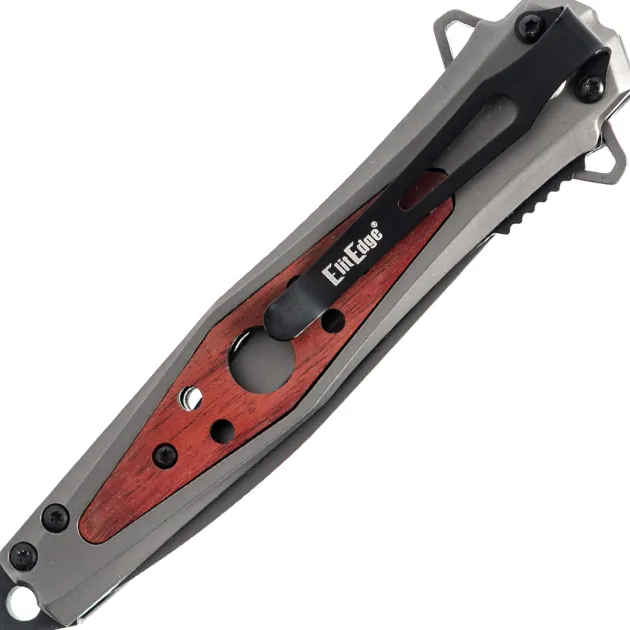 Couteau pliant ElitEdge Stardust insert bois
