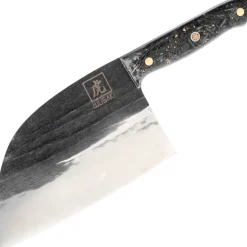 Couteau serbe XL Wusaki BIG ONE brut de forge lame 17,5cm