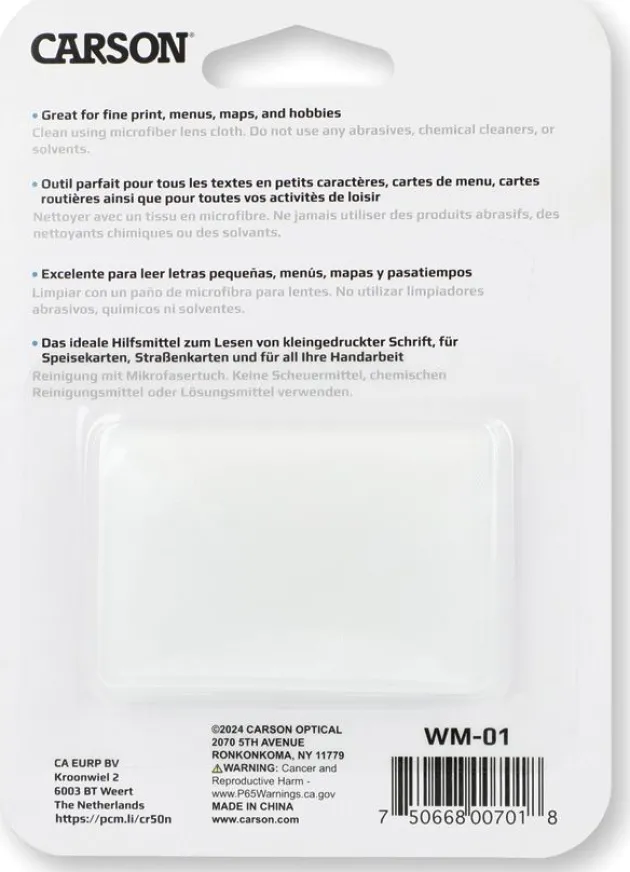 COWM01 - CARSON OPTICS 2 Lentilles de Fresnel x2,5