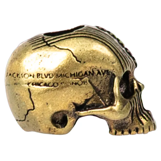 CT3033 - COEBURN TOOL Route 66 Flag Skull Perle LAITON