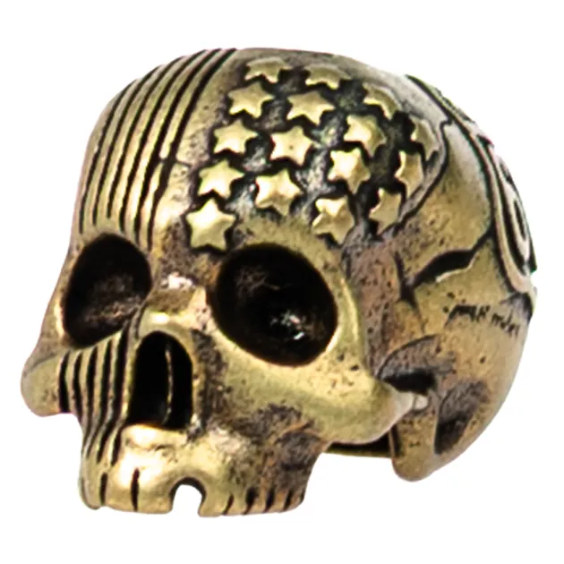 CT3033 - COEBURN TOOL Route 66 Flag Skull Perle LAITON