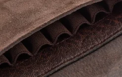 CU1125 - COUNTRY SELLERIE Pochette Croûte de Cuir Marron