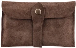 CU1125 - COUNTRY SELLERIE Pochette Croûte de Cuir Marron
