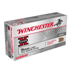 CW9MM124 - Winchester 9mm LUGER 124gr FMJ