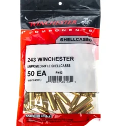 CWSC243WU - Winchester douille 243 winchester x 50