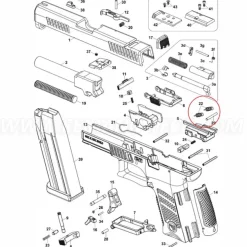 CZ-010013 - CZ P-10 Trigger Bar Spring
