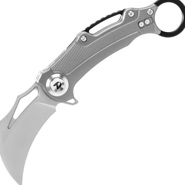 D4221AG - Dream Tech Button Lock Karambit Grey Alluminium