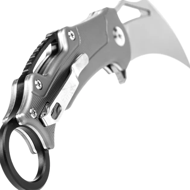 D4221AG - Dream Tech Button Lock Karambit Grey Alluminium