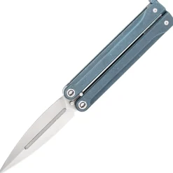 Daggerr Knives Monarch Butterfly Blue Titanium