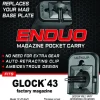 D-GL-E3-N-43 - Ulticlip Enduo pour Glock 43