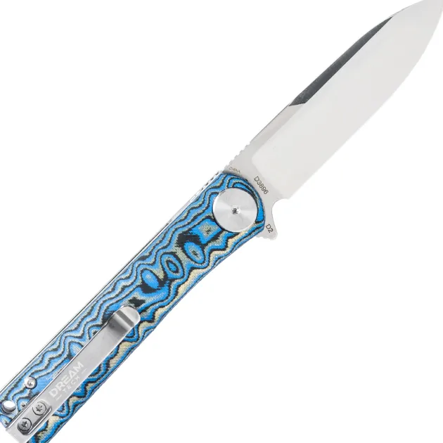 D3896MBL - Dream Tech D2 Blue camo Micarta