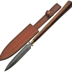 DM5012 - Damascus Spear Wood Handle