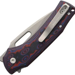 D4542MR - Dream Tech Knives D2 red Micarta