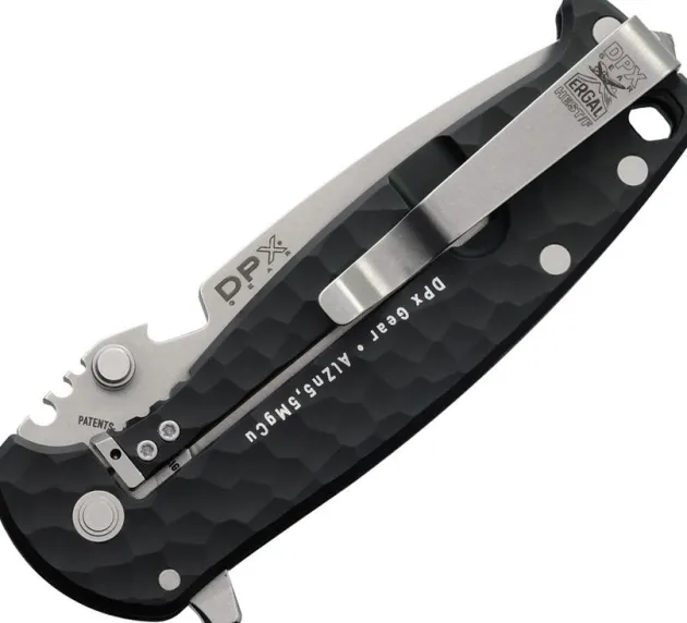 DPX Gear HEST/F Stonewash M390 Black Aluminium