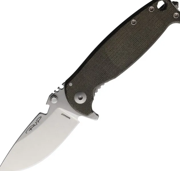 DPX Gear HEST 4.0 Stonewash Magnacut Green Micarta