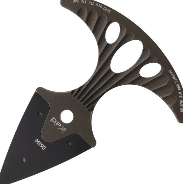 DPx Gear HIT Push Dagger Ti M390 Black
