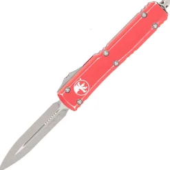 122-10DRD - Microtech Ultratech D/E Distressed Red APO Blade