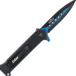 EE10970BL - ELITE EDGE Dagger Linerlock Assisté BLEU