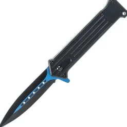 EE10970BL - ELITE EDGE Dagger Linerlock Assisté BLEU