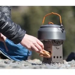 EL04 - EMBERLIT FireAnt Stove Titanium Mini Réchaud Titane