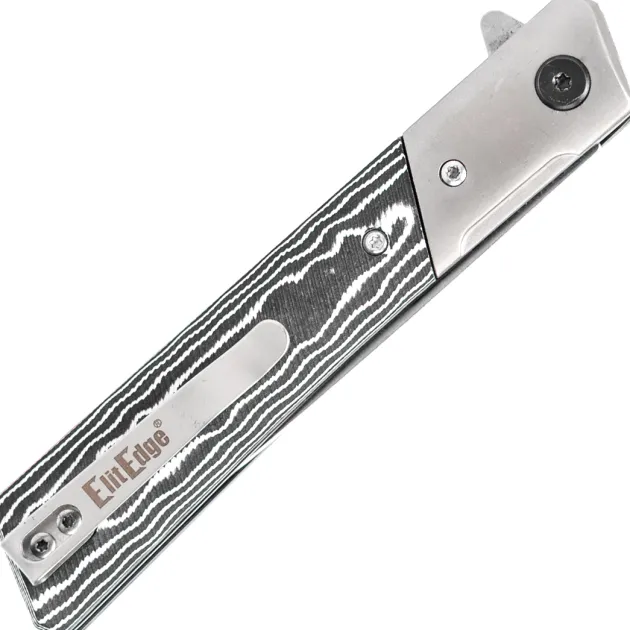 Elite Edge D2 Folder Black&White Micarta