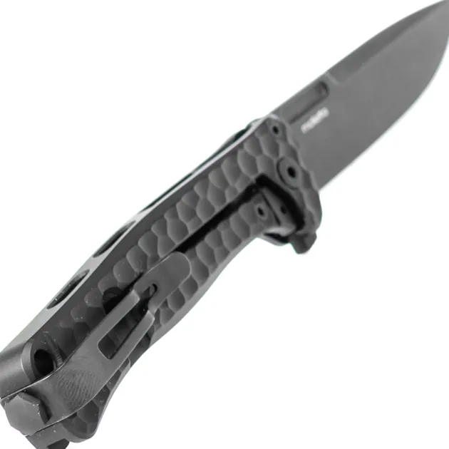 EM01A BB - Lion Steel Emmet Aluminium Hammertone Old Black