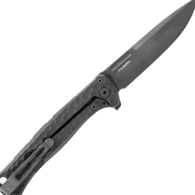 EM01A BB - Lion Steel Emmet Aluminium Hammertone Old Black
