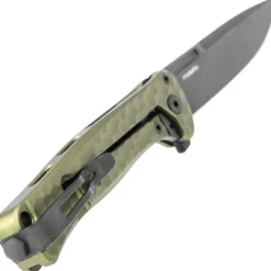 EM01A GB - Lion Steel Emmet Green Aluminium Hammertone Old Black