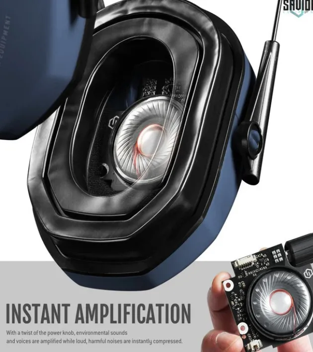 EM-APOLLO-LU - Savior Casque Antibruit Electroniques Bleu