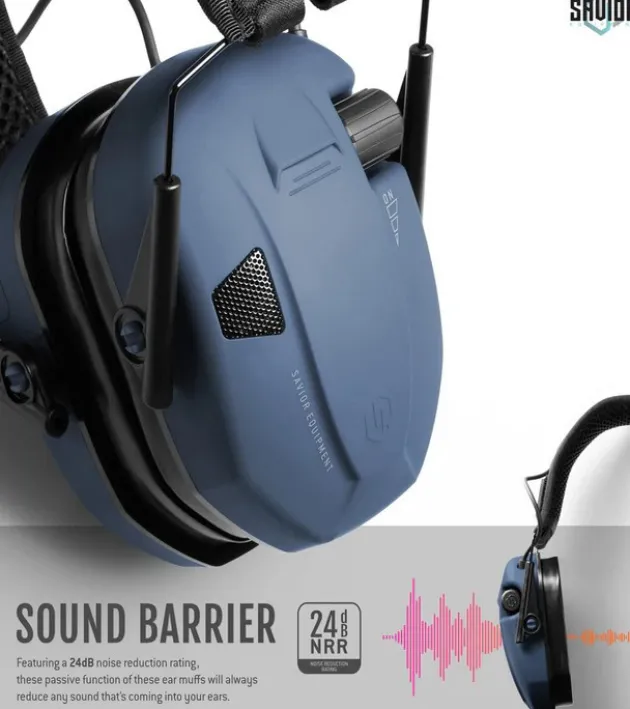 EM-APOLLO-LU - Savior Casque Antibruit Electroniques Bleu