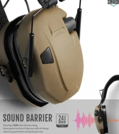 EM-APOLLO-TN - Savior Casque Antibruit Electroniques Tan