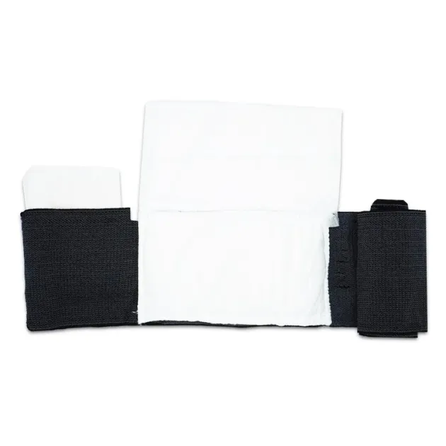 EMS.PZBD0052 - RHINO RESCUE Pansement compressif noir 10 cm 2 Tampons