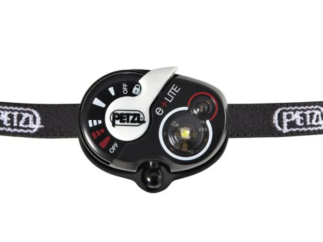 E02P4 - MINI-LAMPE FRONTALE PETZL "E+LITE" ULTRA COMPACTE