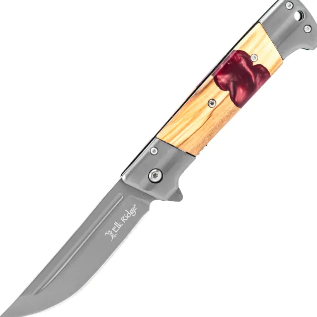 ERA2019RD - ELK Ridge Red Resin Wood Folder