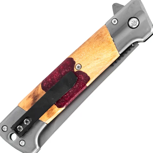 ERA2019RD - ELK Ridge Red Resin Wood Folder