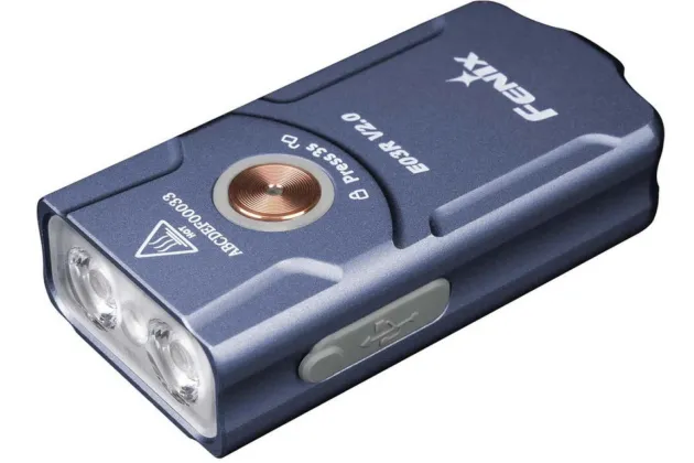 E03RV2 BLEU - Fenix E03R V2 500 lumens lampe porte-clés