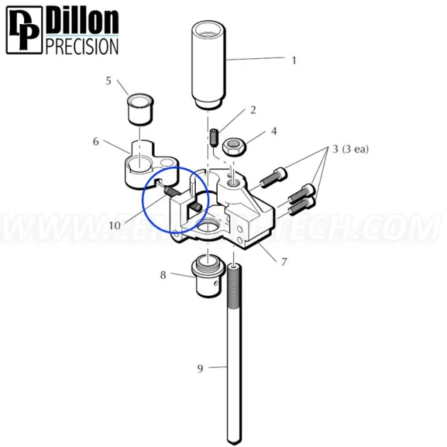 ET-513936 - Eemann Tech Casefeed Arm Return Spring 13936 for Dillon XL650/XL750