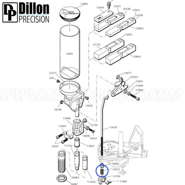 ET-521146 - Eemann Tech Springs Kit for Dillon XL650/XL750