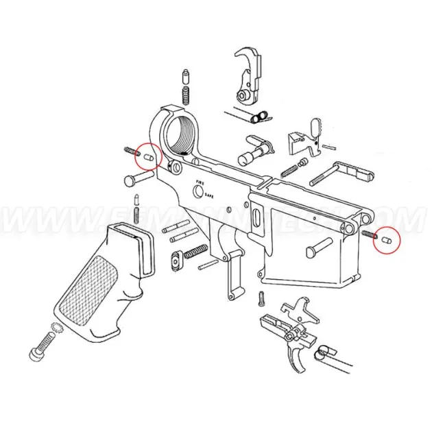 ET-180038 - Eemann Tech Takedown and Pivot Pin Detent for AR-15