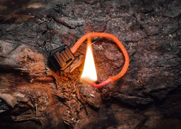ET9000ORG - Exotac Tirette fermeture éclair allume feu orange